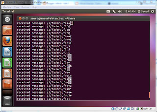 Python terminal displaying OSC messages from TouchOSC